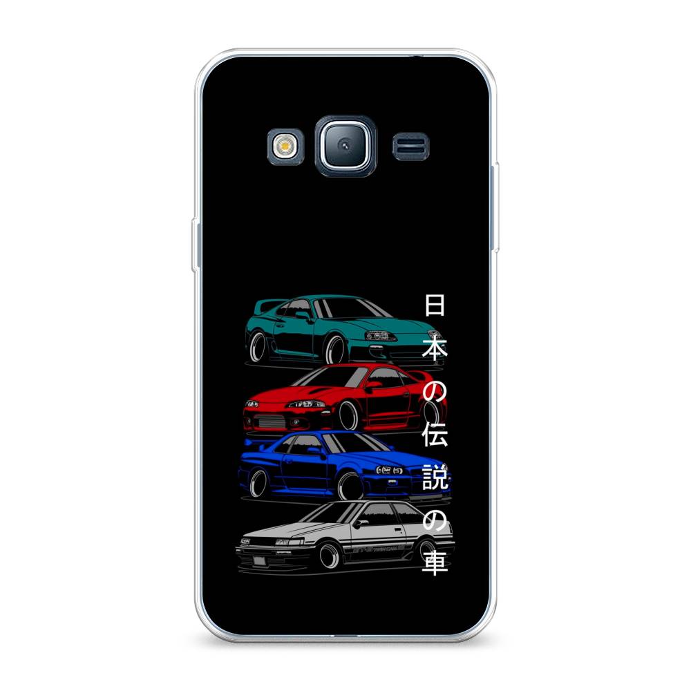 

Чехол Awog на Samsung Galaxy J3 2016 / Самсунг J3 2016 "JDM Legend cars", Зеленый;красный;синий, 22450-5