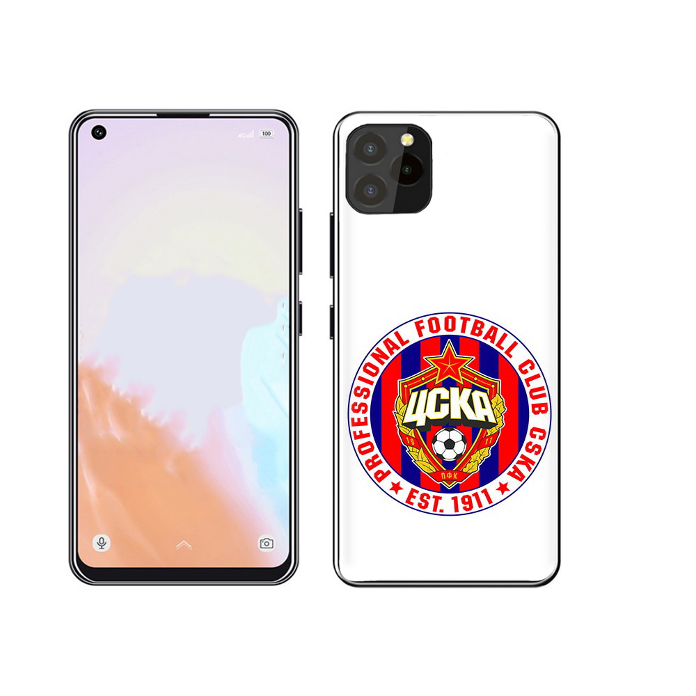 

Чехол MyPads Tocco для Oukitel C21 Pro ФК ЦСК логотип, Прозрачный, Tocco