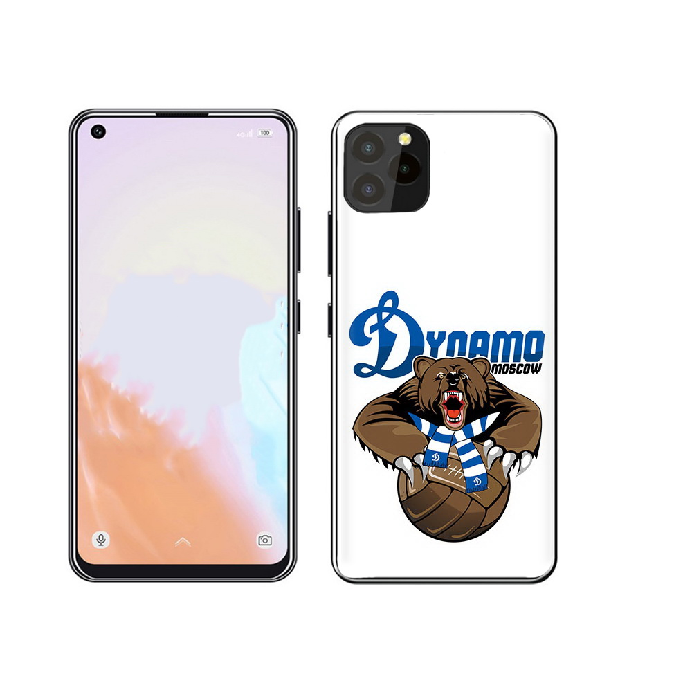 

Чехол MyPads Tocco для Oukitel C21 Pro ФК Динамо медведь, Прозрачный, Tocco