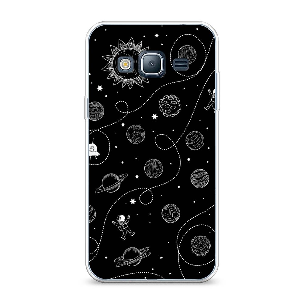 

Чехол Awog на Samsung Galaxy J3 2016 / Самсунг J3 2016 "В невесомости", Бежевый, 22450-4