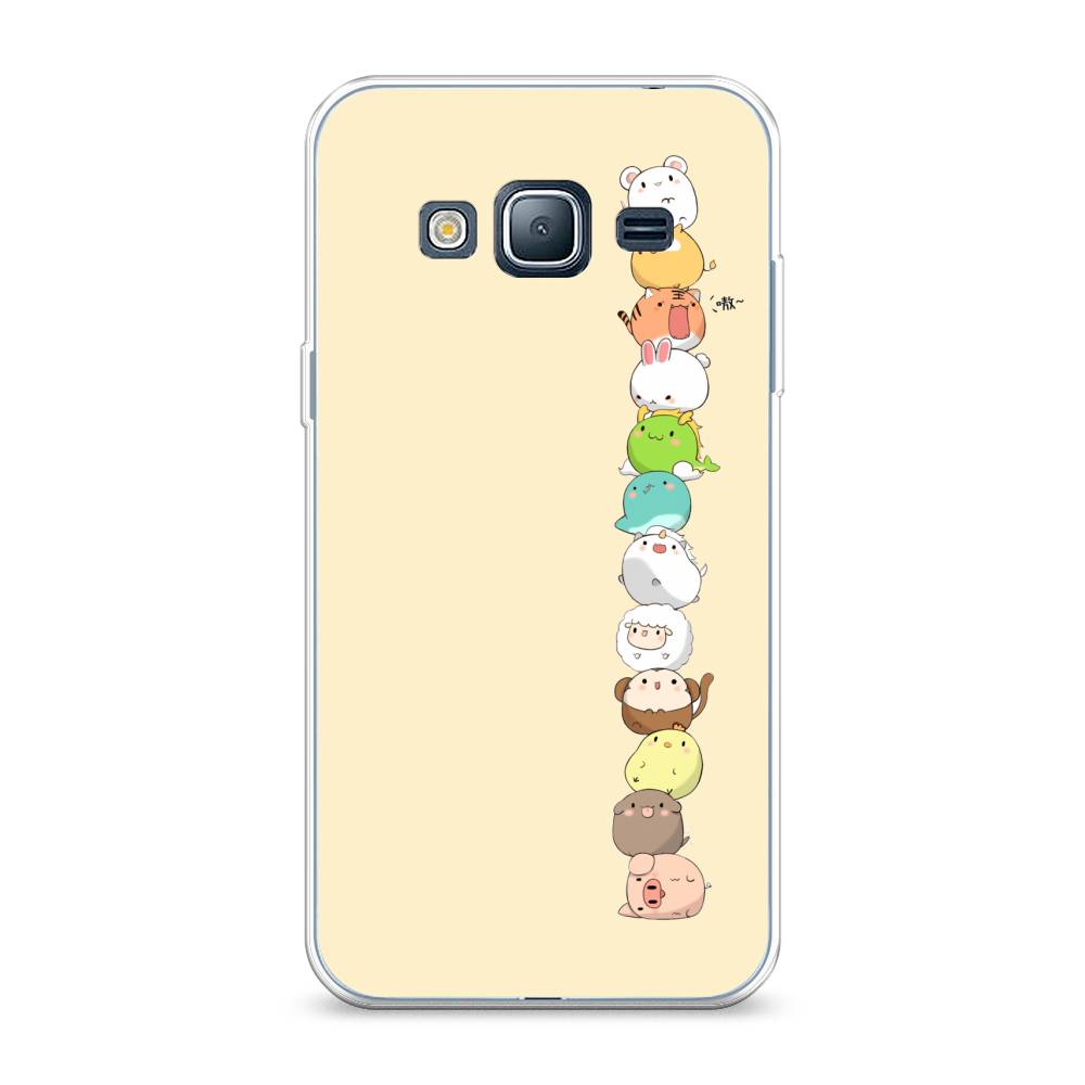 

Чехол Awog на Samsung Galaxy J3 2016 / Самсунг J3 2016 "Питомцы Чиби", Желтый, 22450-2