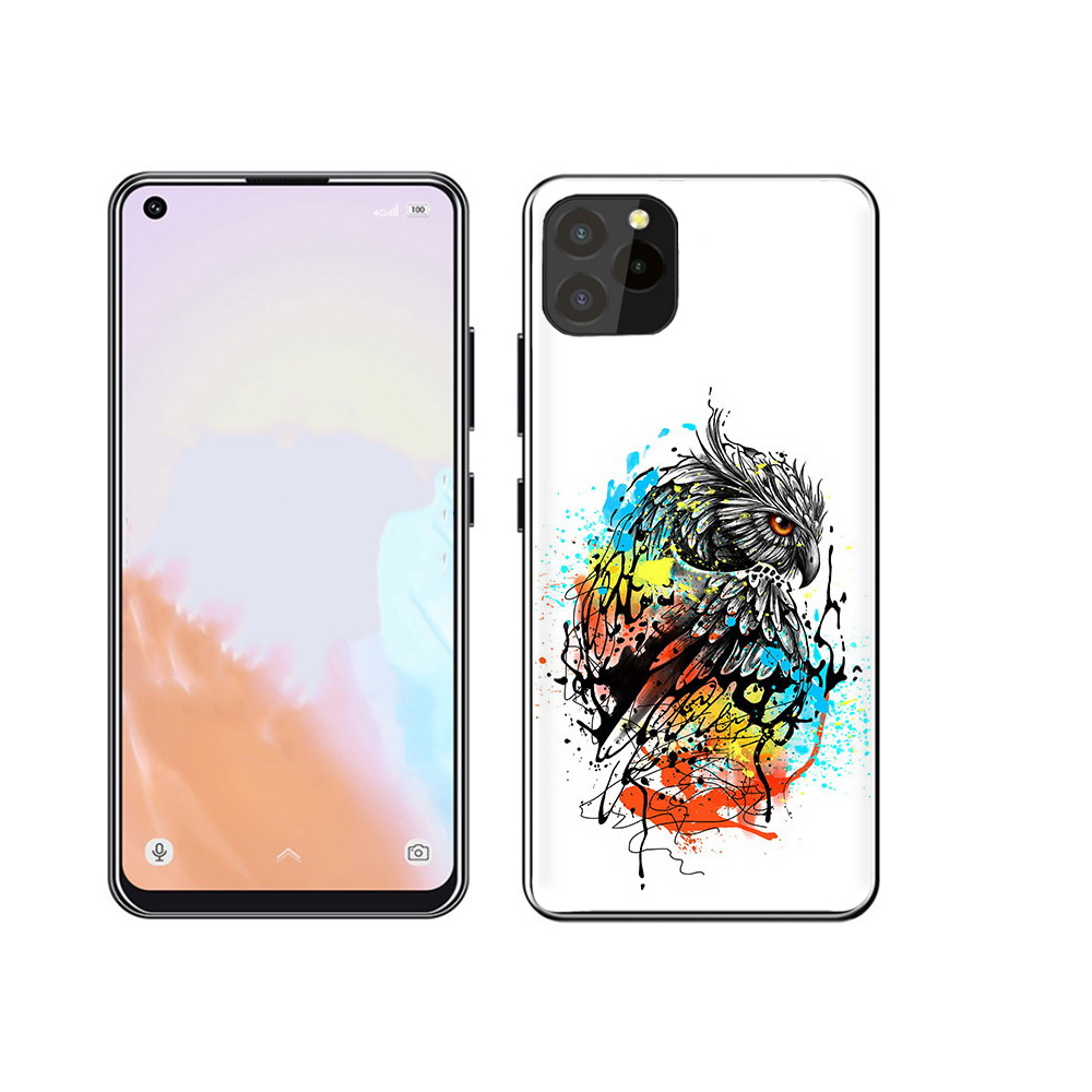 

Чехол MyPads Tocco для Oukitel C21 Pro Творческая сова, Прозрачный, Tocco