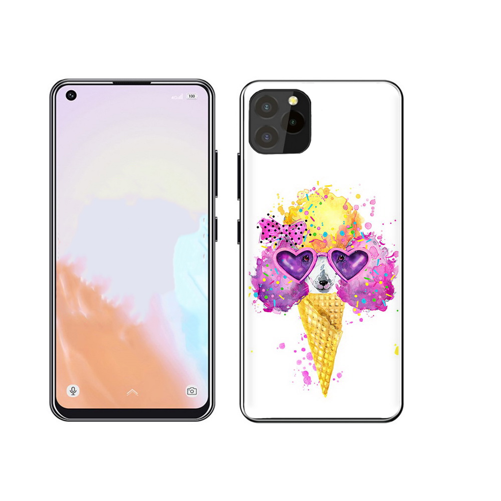 

Чехол MyPads Tocco для Oukitel C21 Pro Рожок, Прозрачный, Tocco