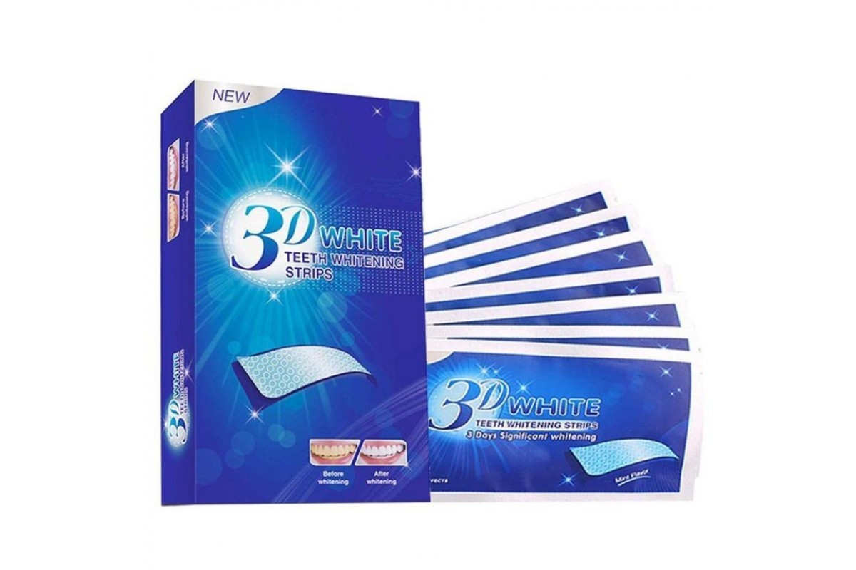 

Полоски для отбеливания зубов 3D (курс 7 дней), White 7