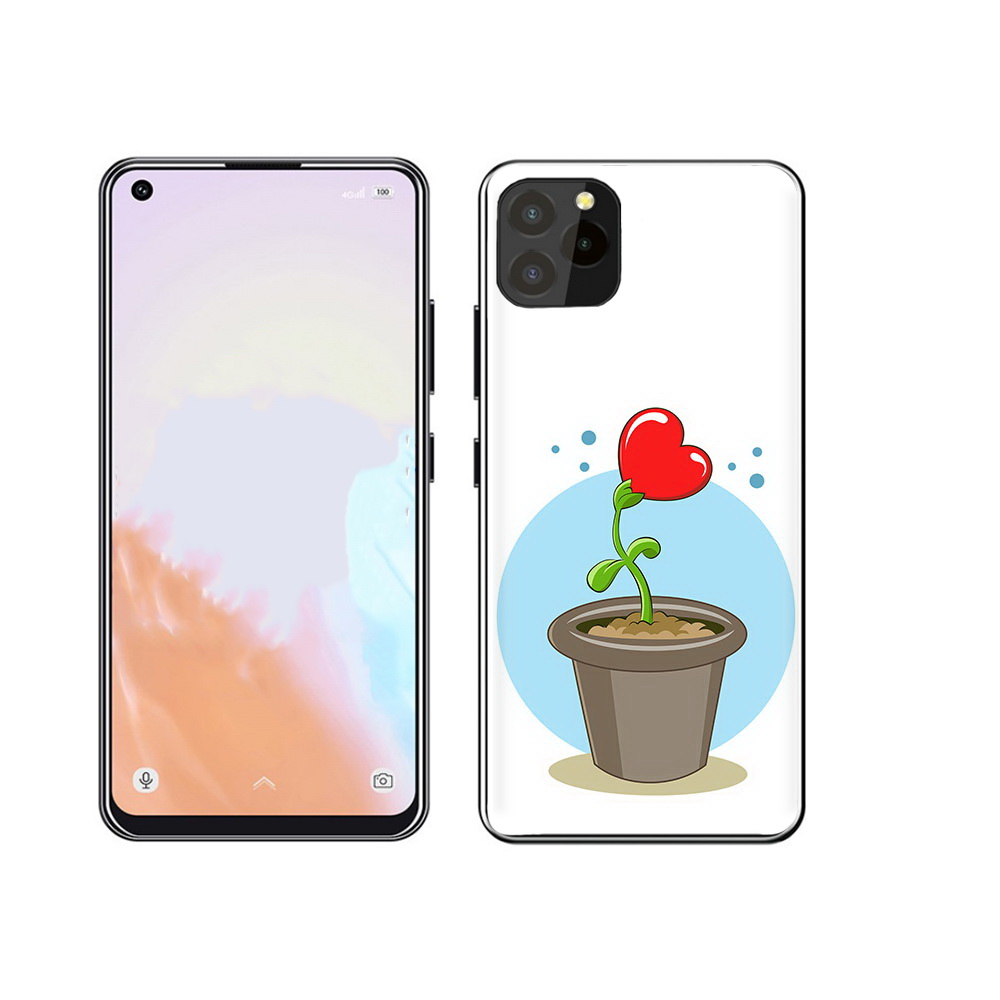 

Чехол MyPads Tocco для Oukitel C21 Pro Растение любви 14 февраля, Прозрачный, Tocco