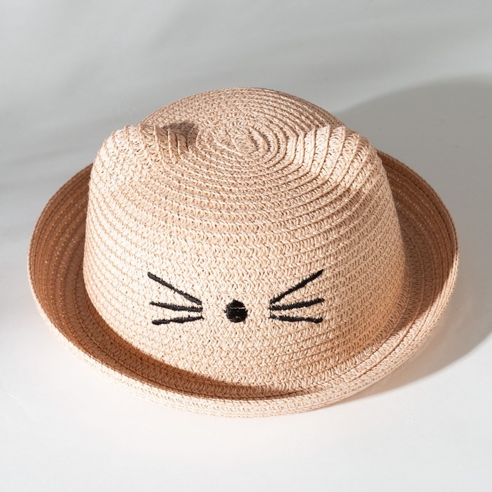

Шляпа для девочки MINAKU "Кошечка", цв. розовый, р-р 50, Кошечка