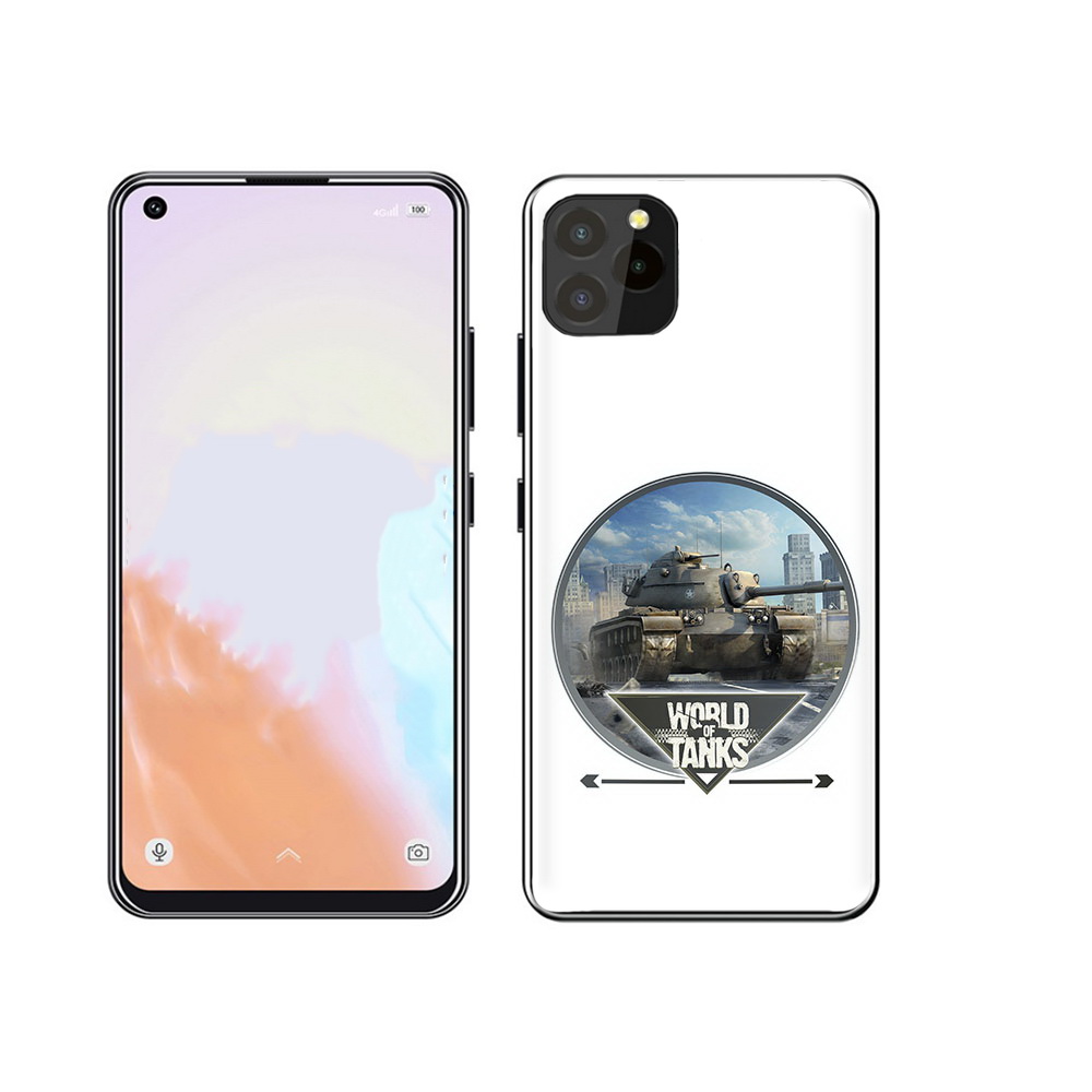 

Чехол MyPads Tocco для Oukitel C21 Pro Мир танков, Прозрачный, Tocco