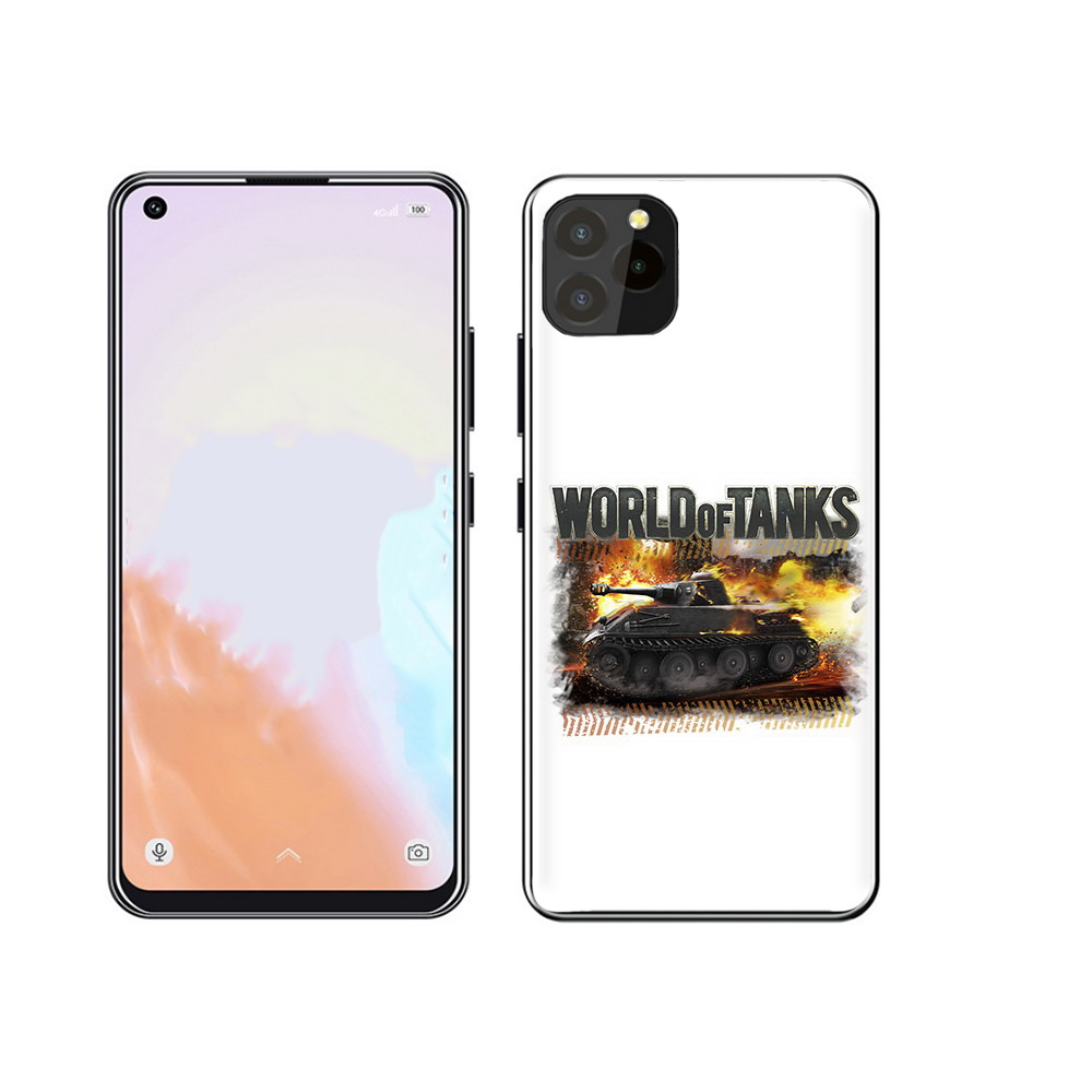 

Чехол MyPads Tocco для Oukitel C21 Pro Мир танков-2, Прозрачный, Tocco