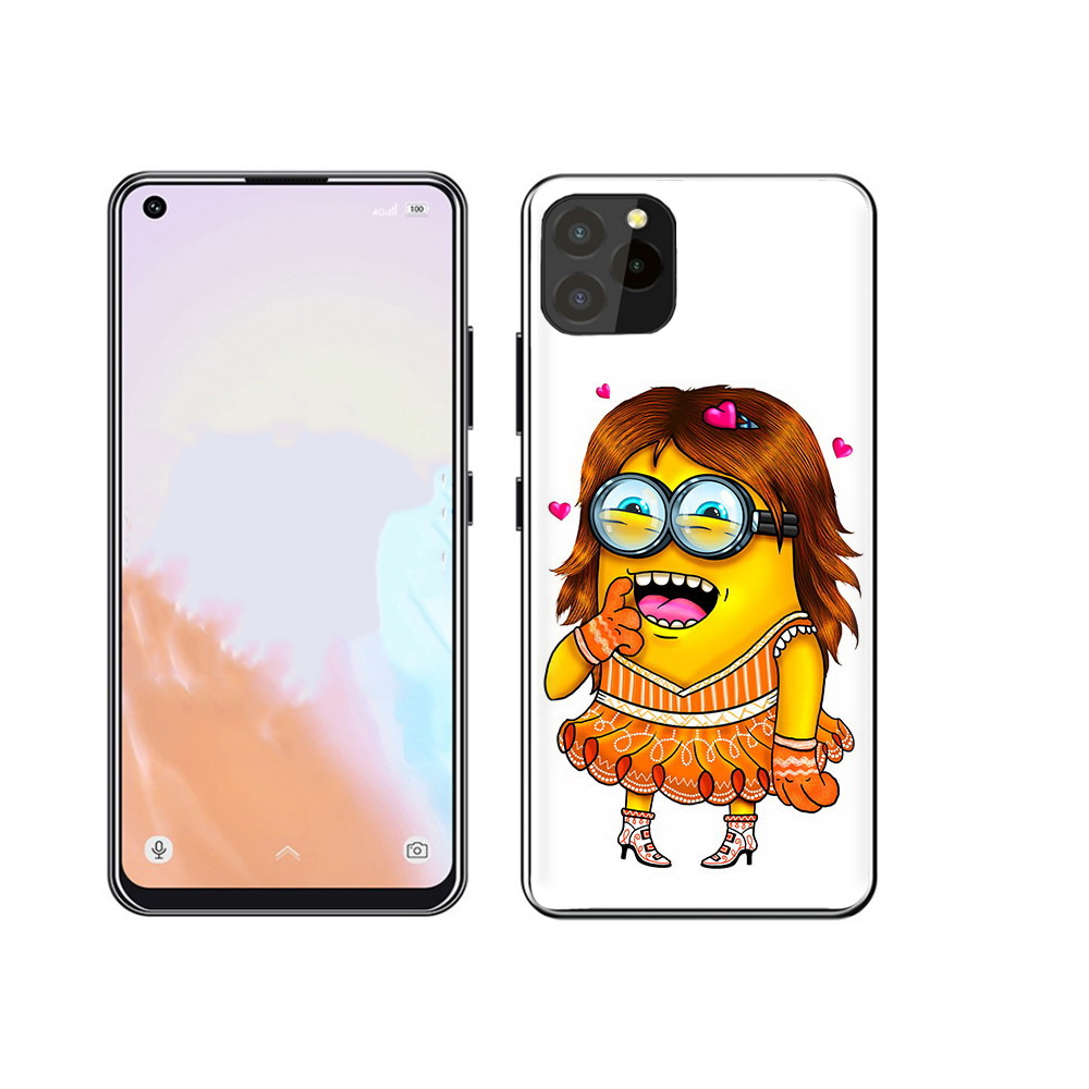 

Чехол MyPads Tocco для Oukitel C21 Pro Миньон девочка, Прозрачный, Tocco