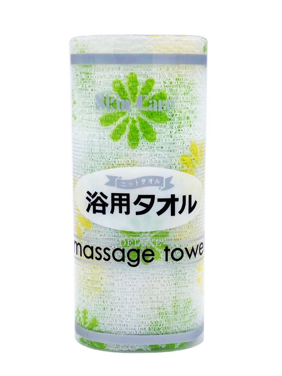 Мочалка ShinYoung массажная полотенце для очищения кожи Body Healthy Bath Towel Green