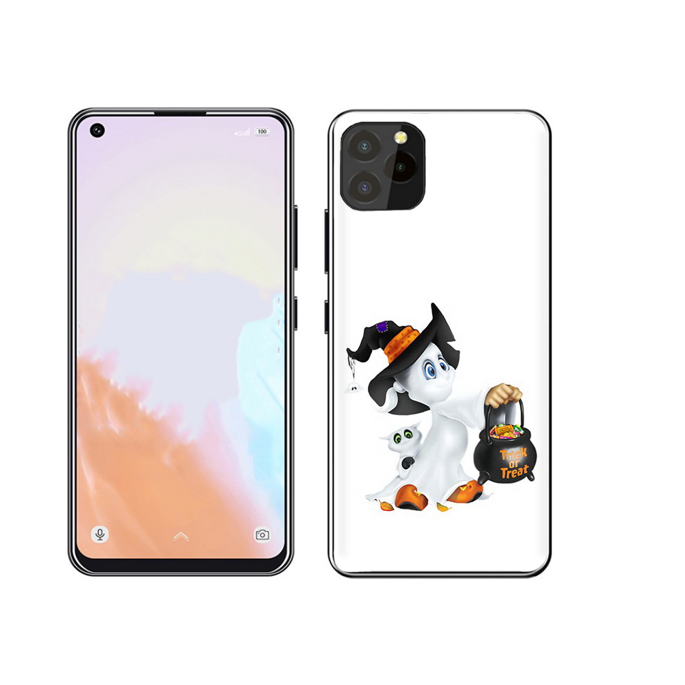 

Чехол MyPads Tocco для Oukitel C21 Pro Маленький призрак, Прозрачный, Tocco