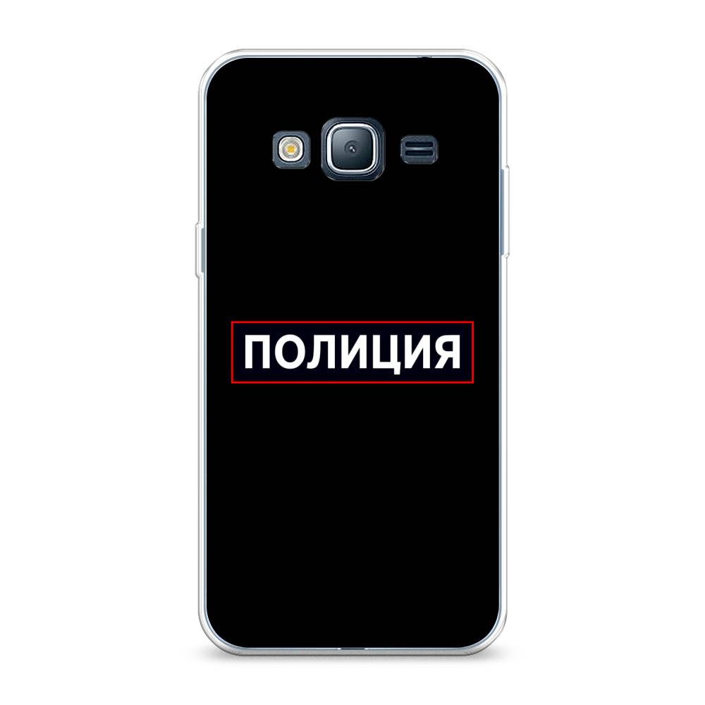 

Чехол Awog на Samsung Galaxy J3 2016 / Самсунг J3 2016 "Police logo", Черный;белый;красный, 22450-5