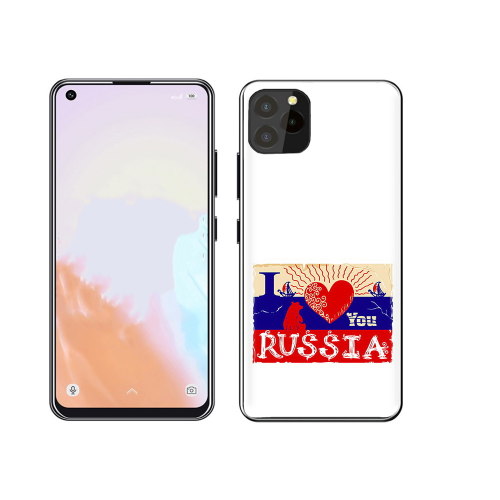 

Чехол MyPads Tocco для Oukitel C21 Pro Люблю Россию, Прозрачный, Tocco