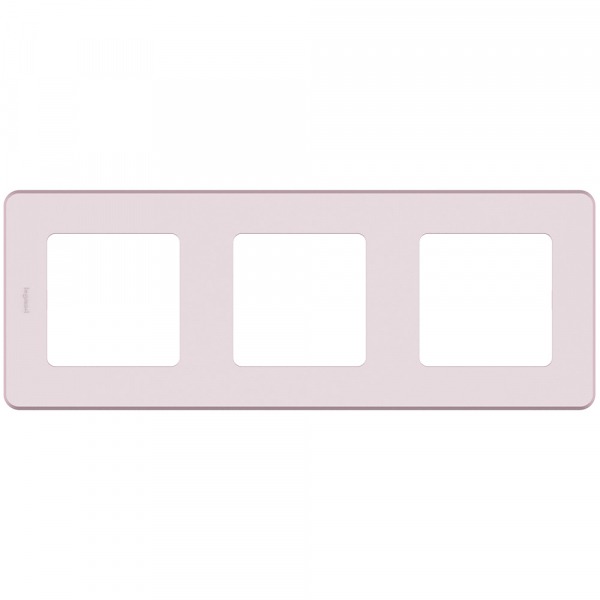 Legrand INSPIRIA Розовый Рамка - 3 поста подставка под фрезы прямоугольная 10 отделений 8 × 3 6 см с крышкой в картонной коробке розовый прозрачный