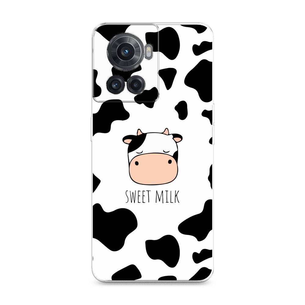 

Чехол на OnePlus 10R"Sweet milk", Розовый;белый;черный, 152950-1