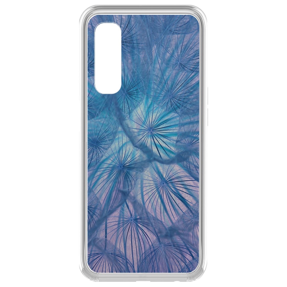 фото Чехол-накладка krutoff clear case синий одуванчик для realme 7