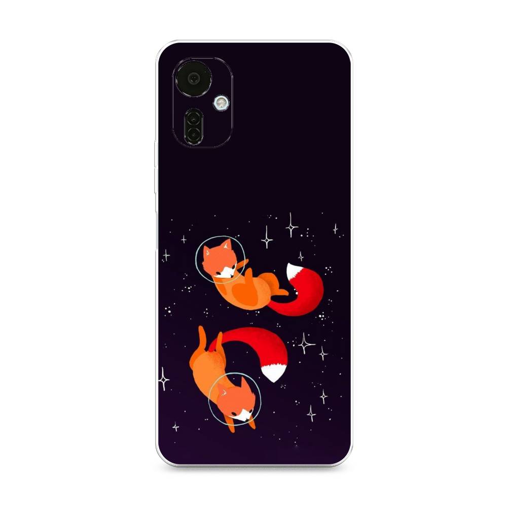 

Чехол Awog на Tecno Camon 19 Neo "Лисы космонавты", 302350-4