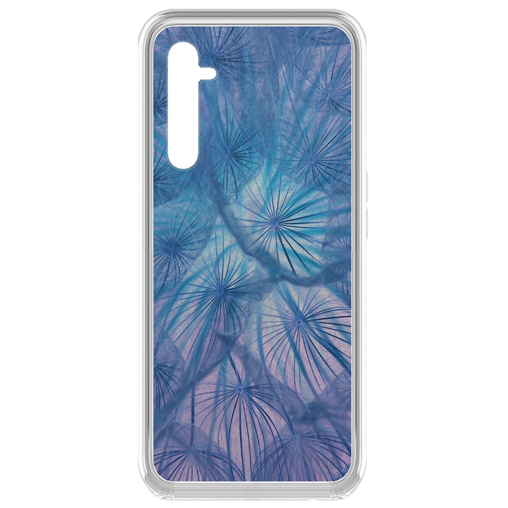 

Чехол-накладка Krutoff Clear Case Синий одуванчик для Realme 6 Pro
