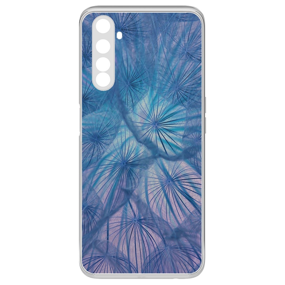 

Чехол-накладка Krutoff Clear Case Синий одуванчик для Realme 6