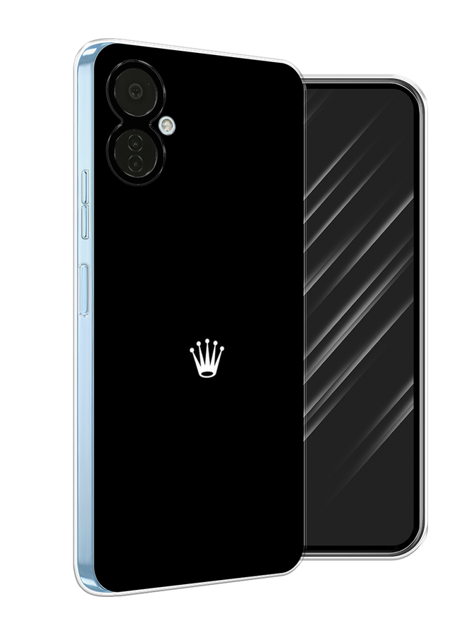

Чехол Awog на Tecno Camon 19 Neo "Белая корона на черном фоне", Разноцветный, 302350-7