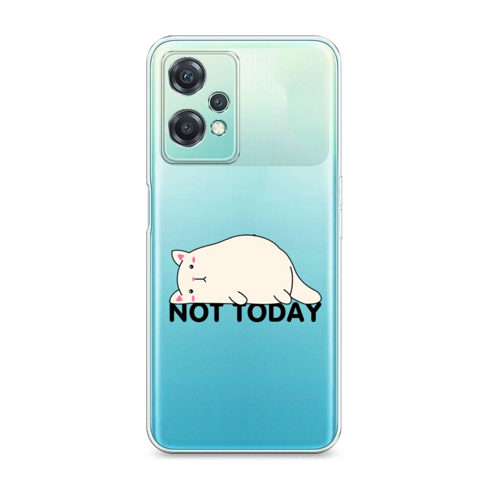 

Чехол на OnePlus Nord CE 2 Lite 5G "Cat not today", Белый;розовый;черный, 152850-1