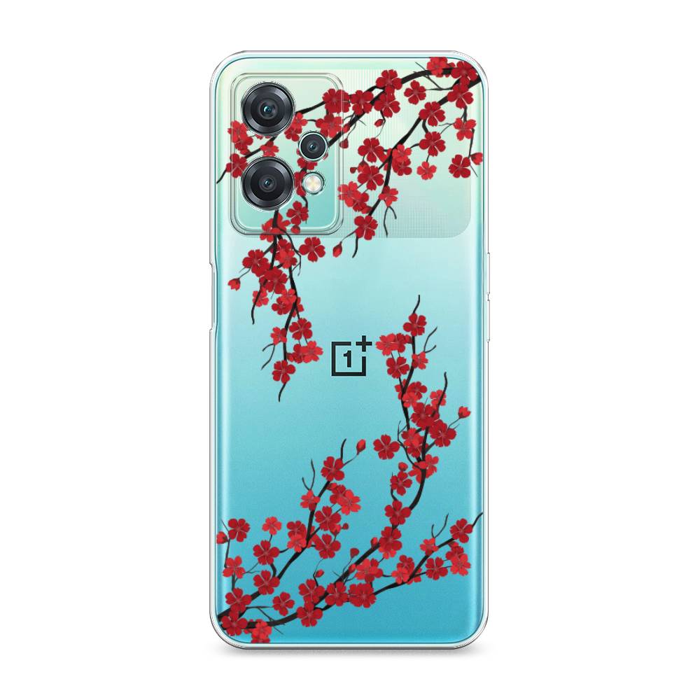 

Чехол на OnePlus Nord CE 2 Lite 5G "Красная сакура", Красный;черный, 152850-2