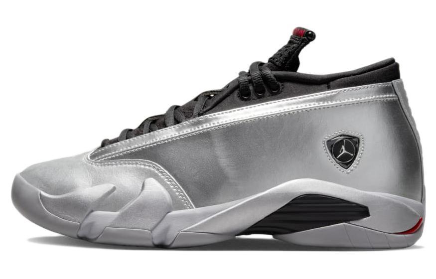 

Кроссовки унисекс Jordan Air Jordan 14 Low Metallic Silver серебристые 38 EU, Серебристый, Air Jordan 14 Low Metallic Silver