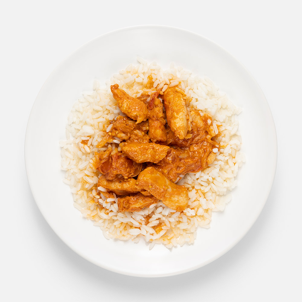 

Рис Eattery с курицей карри и помидорами 270 г