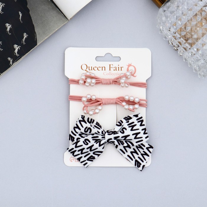 

Резинка и заколка-уточка Queen Fair 9498224 микс, 3 шт, В ассортименте, 9498224