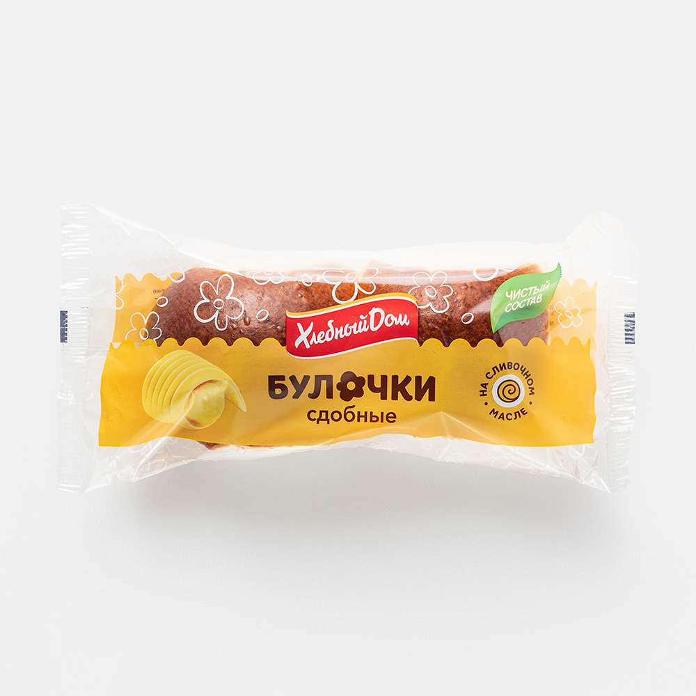 

Булочки Хлебный дом сдобные 2x50 г