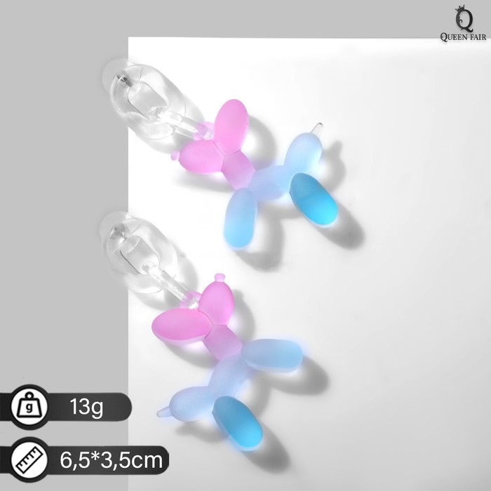 

Серьги подвески из бижутерного сплава Queen Fair 9601099, пластик