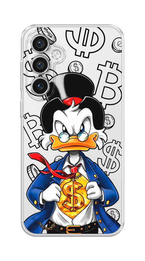

Чехол на Samsung Galaxy S23 FE 5G "Scrooge Goldman", Черный;белый;синий, 2108450-1