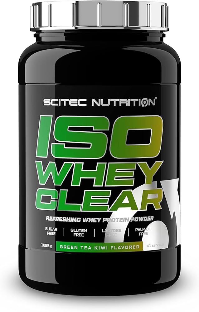 Протеин Scitec Nutrition Iso Whey Clear 1025 г, зеленый чай с киви