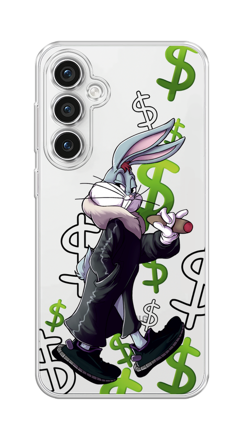 

Чехол на Samsung Galaxy S23 FE 5G "Rich Bugs Bunny", Зеленый;черный;голубой, 2108450-1