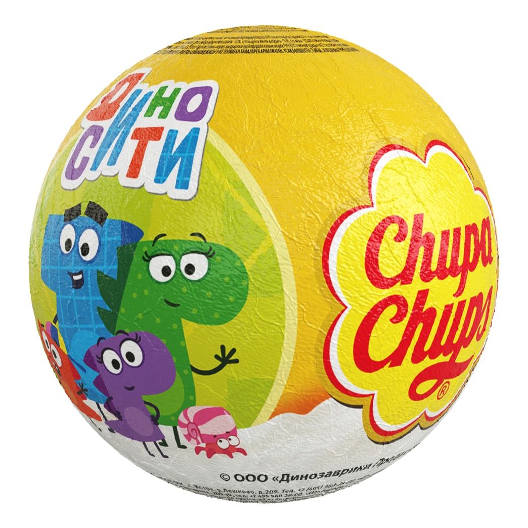 Шоколадное яйцо Chupa Chups Шар с игрушкой-сюрпризом 20 г