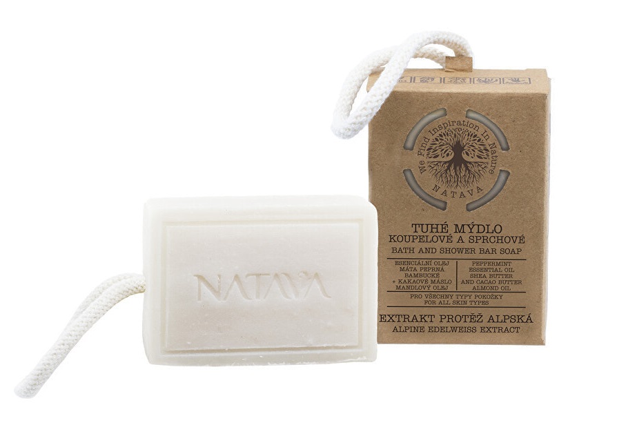 Мыло для ванны Natava Alpine edelweiss твёрдое, c экстрактом эдельвейса, 100 г