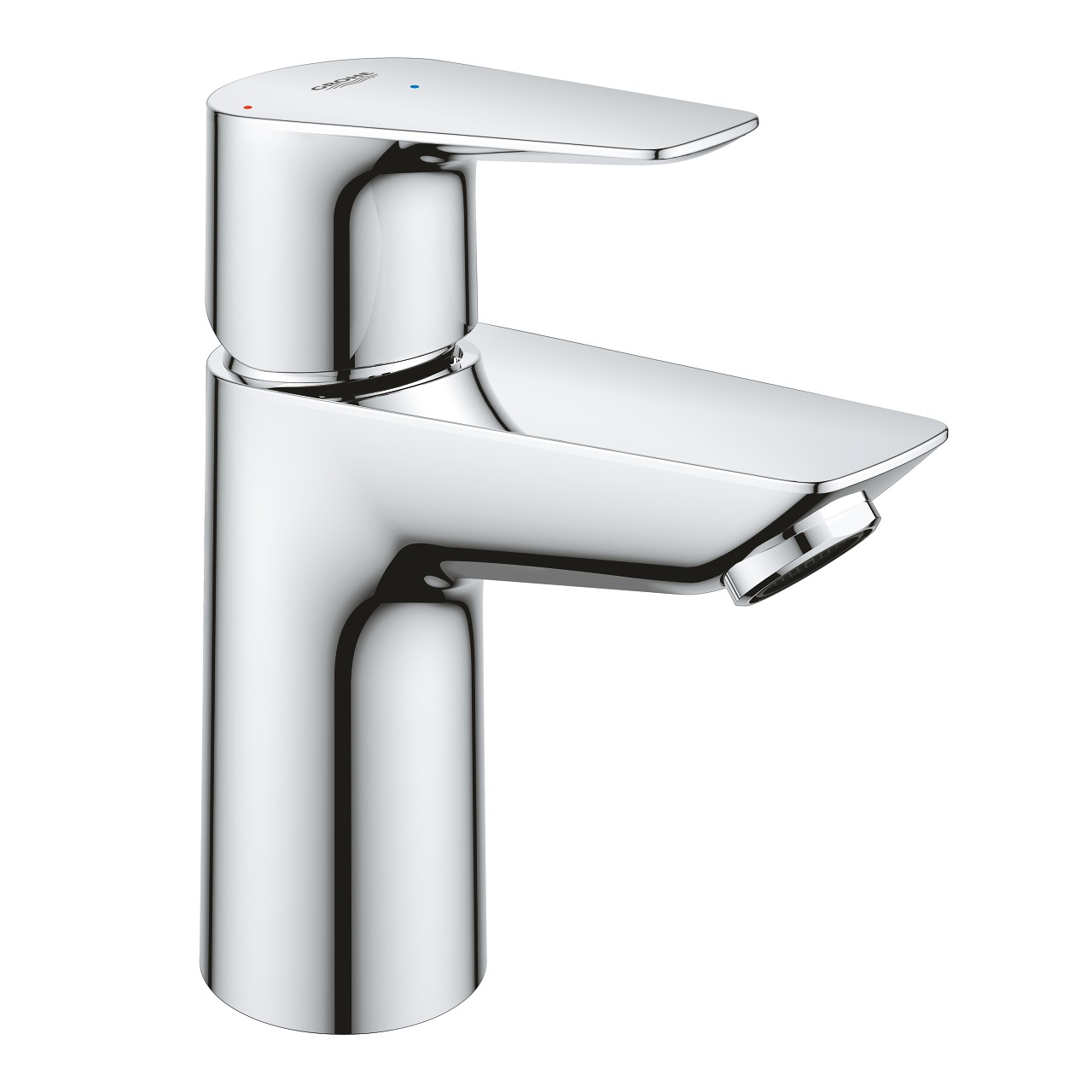 

Смеситель для раковины GROHE BauEdge без донного клапана, S-Size, хром (24193001), Серебристый