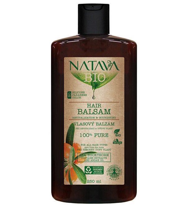 Бальзам для волос Natava Sea Buckthorn с экстрактом облепихи, для всех типов волос, 250 мл конфитюр из облепихи 240г