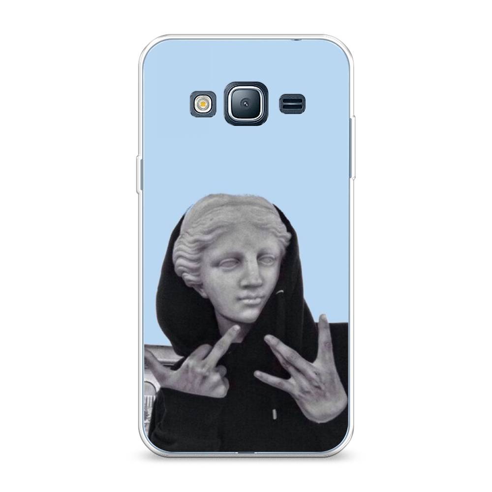

Чехол Awog на Samsung Galaxy J3 2016 / Самсунг J3 2016 "SWAG статуя", Голубой, 22450-9