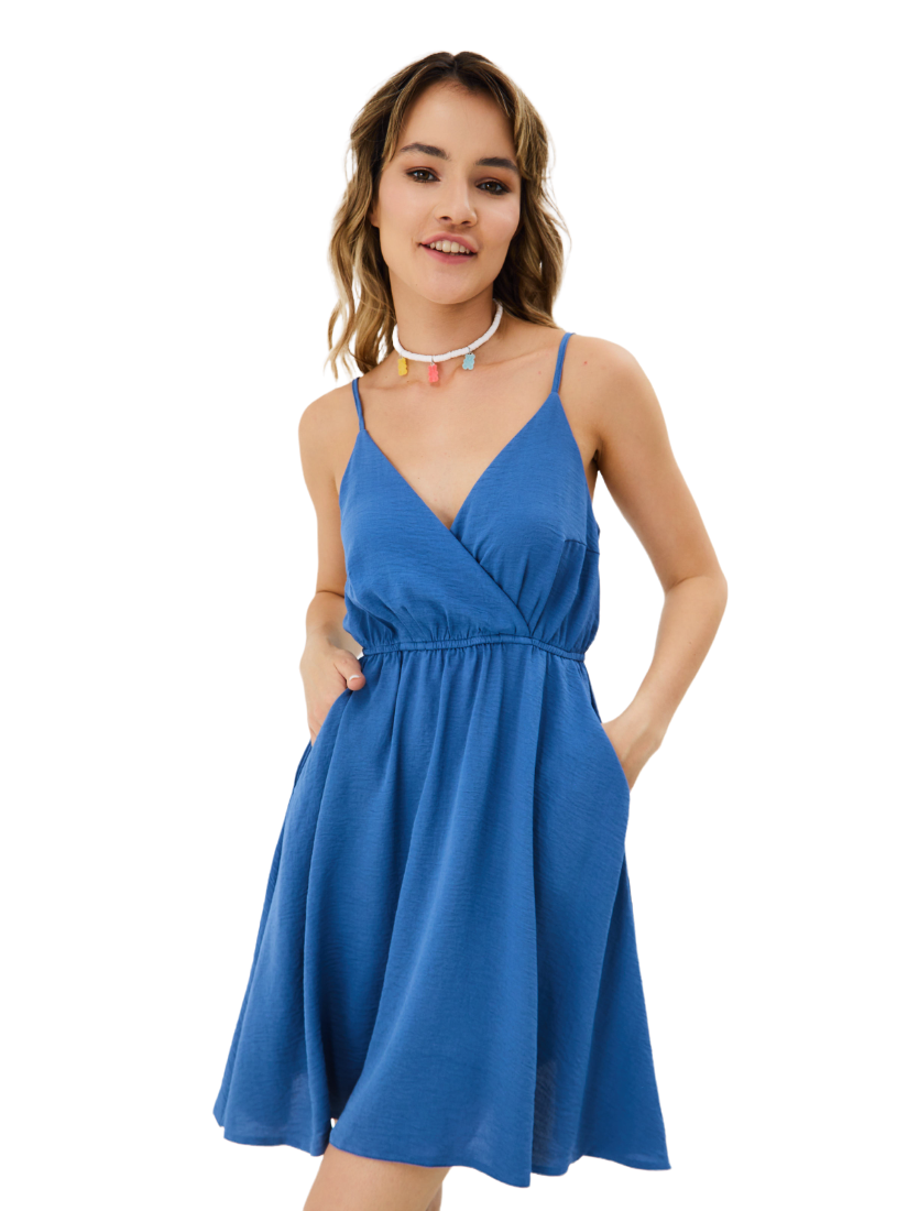 Платье женское Versal cosmetics Б04 синее 48 RU