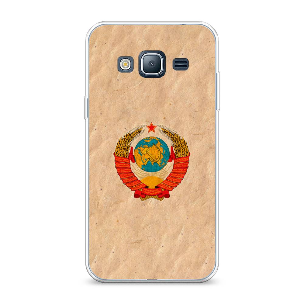 

Чехол Awog на Samsung Galaxy J3 2016 / Самсунг J3 2016 "Союз пролетариев", Бежевый;красный, 22450-10