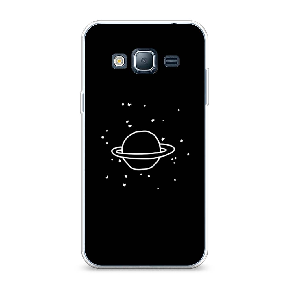 

Чехол Awog на Samsung Galaxy J3 2016 / Самсунг J3 2016 "Дудл Юпитера", Белый;черный, 22450-4