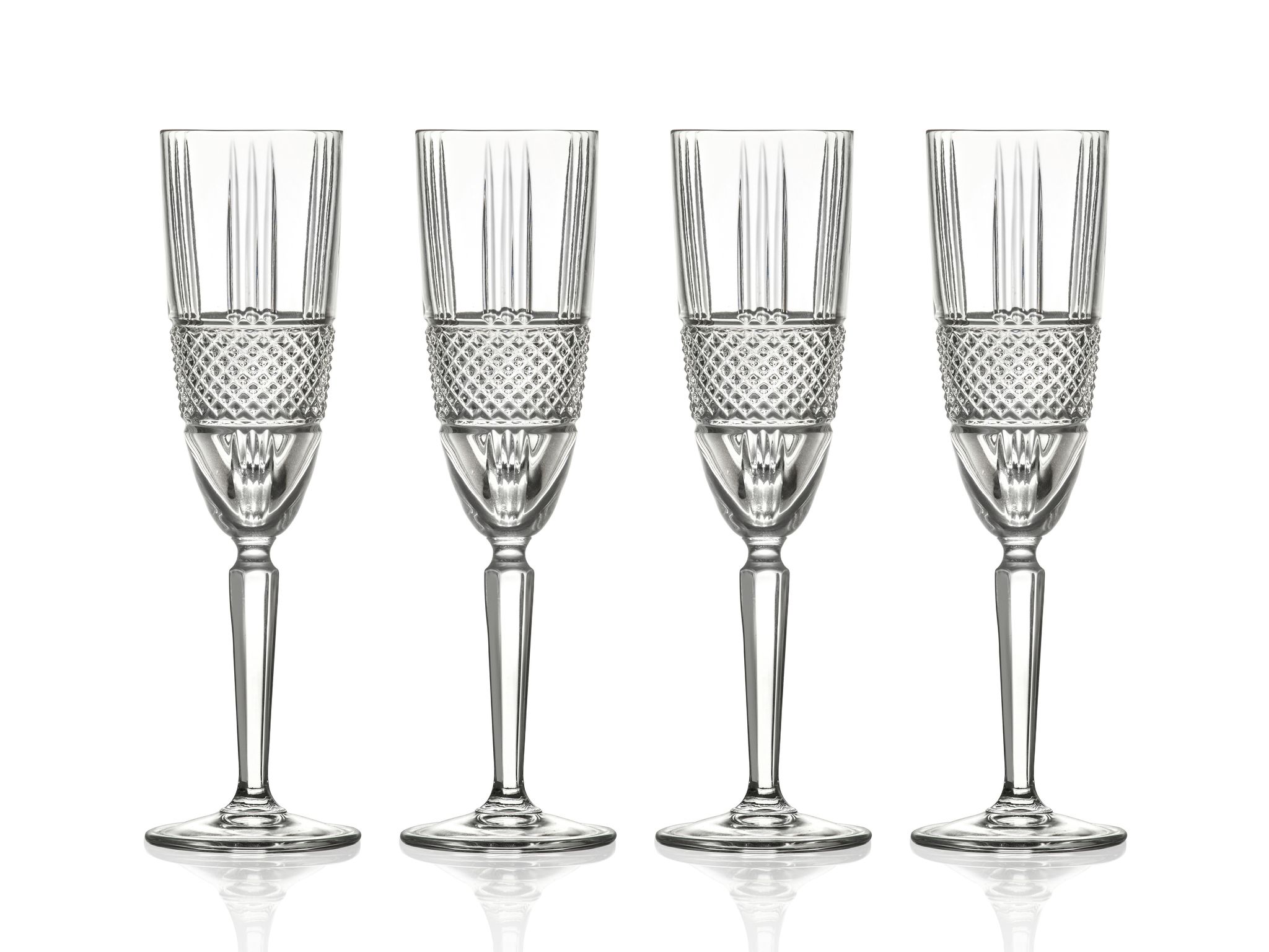 фото Набор из 4 бокалов для шампанского lyngby glas brillante, 190 мл