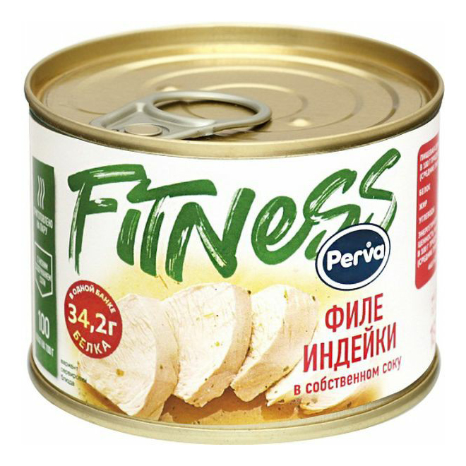 Филе индейки Perva Fitness, в собственном соку, 180 г