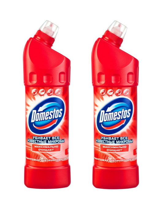 

Комплект Domestos Средство универсальное чистящее Фруктовая свежесть 1 л. х 2 шт.