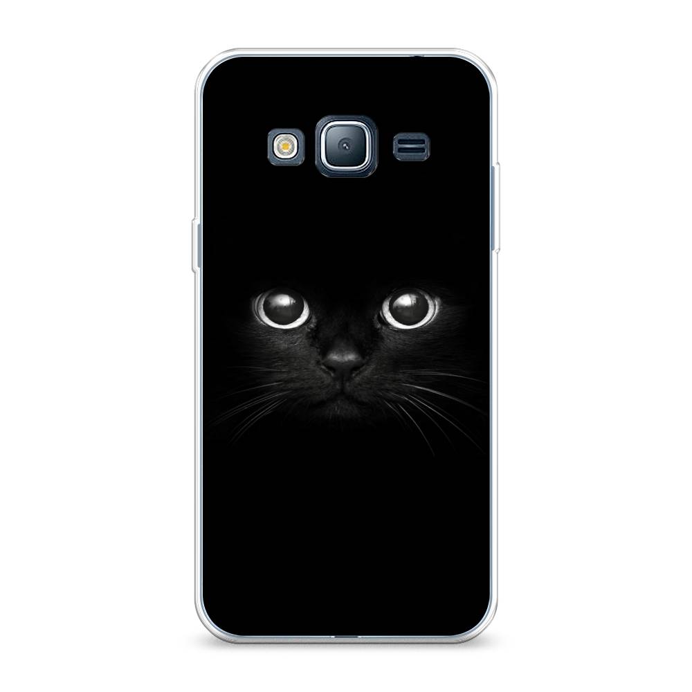 

Чехол Awog на Samsung Galaxy J3 2016 / Самсунг J3 2016 "Взгляд черной кошки", Черный, 22450-1