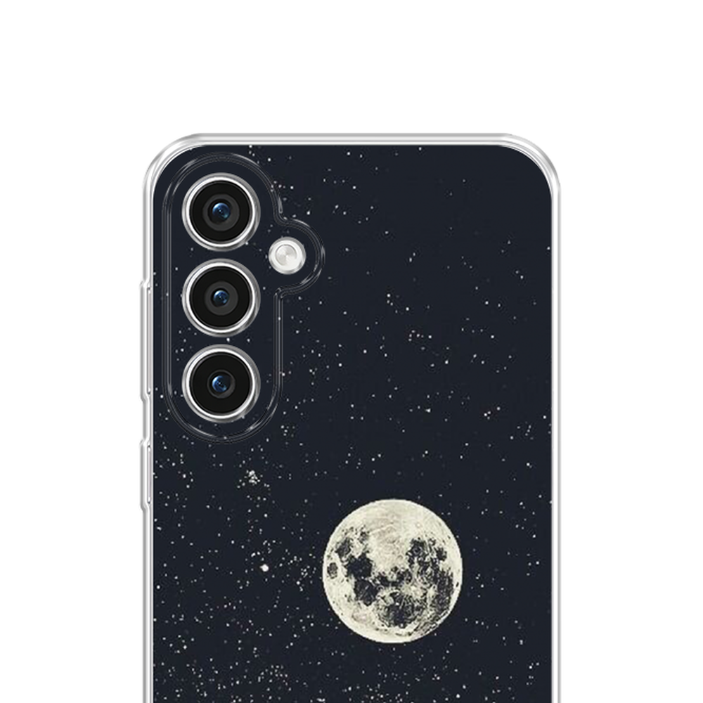 

Чехол на Samsung Galaxy S23 FE 5G "Полнолуние", Бордовый, 2108450-1