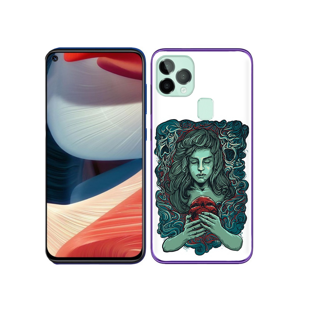 

Чехол MyPads Tocco для Oukitel C22 спящая девушка, Прозрачный, Tocco