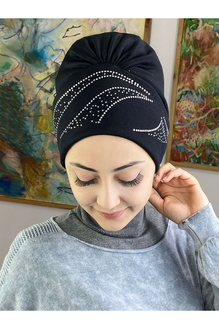 

Тюрбан женский Butik Ambar 45SBTTHZSL45 черный, 45SBTTHZSL45