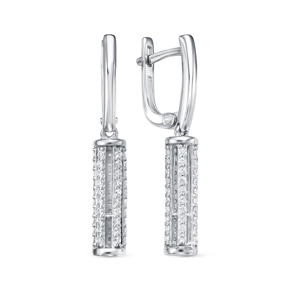 

Серьги из серебра с фианитом АЛЬКОР 02-1640_00КЦ-00, 02-1640_00КЦ-00